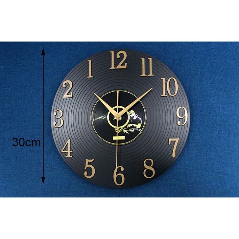 Часы настенные виниловые в стиле ретро креативные Виниловые украшения для