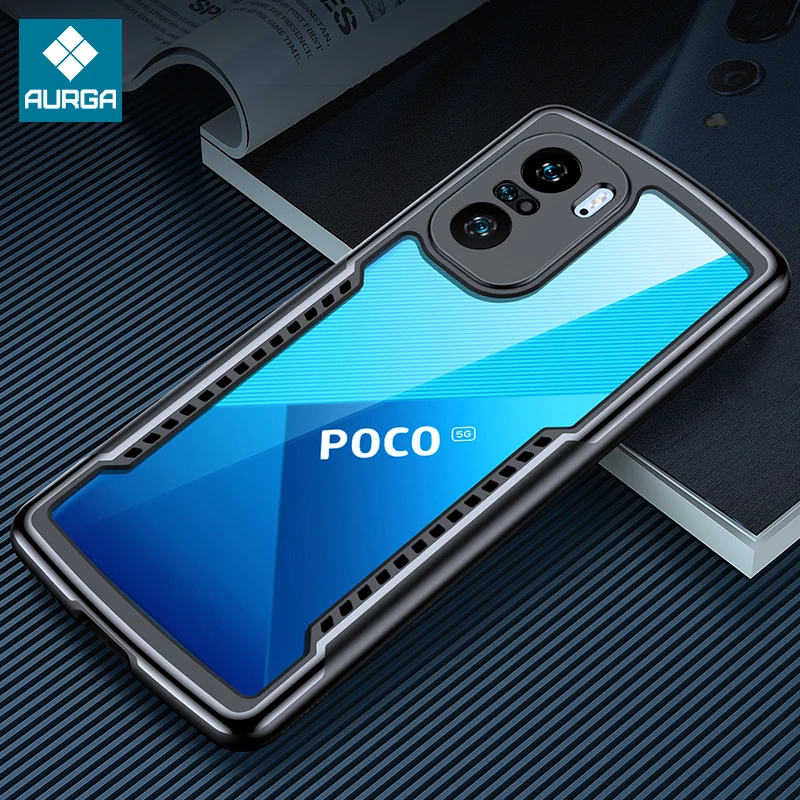 

For POCO F3 Case, AURGA Airbag Case, For Xiaomi POCOPHONE POCO F2 F3 Pro Case, Protective Shockproof Transparent Phone Cover