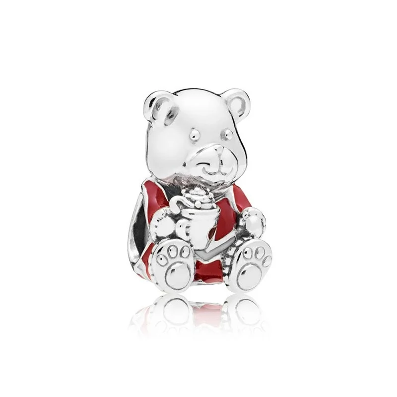 CodeMonkey Настоящее 925 Strerling серебряная подвеска с Санта-Клаусом подходит для оригинального браслета CodeMonkey Бусины DIY Ювелирные изделия для женщин - Цвет: CMC575