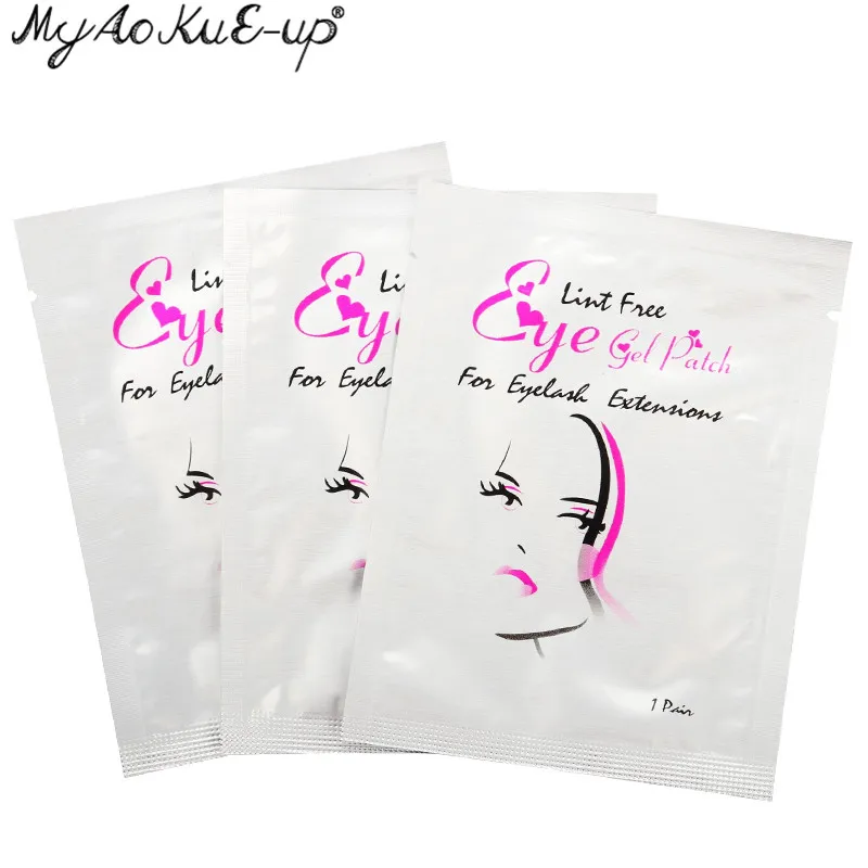 

Thin section 50pairs Eyelash Extension Planting Grafted Eyelashes Affixed Collagen Eye Mask Smooth Lint Isolation Pads