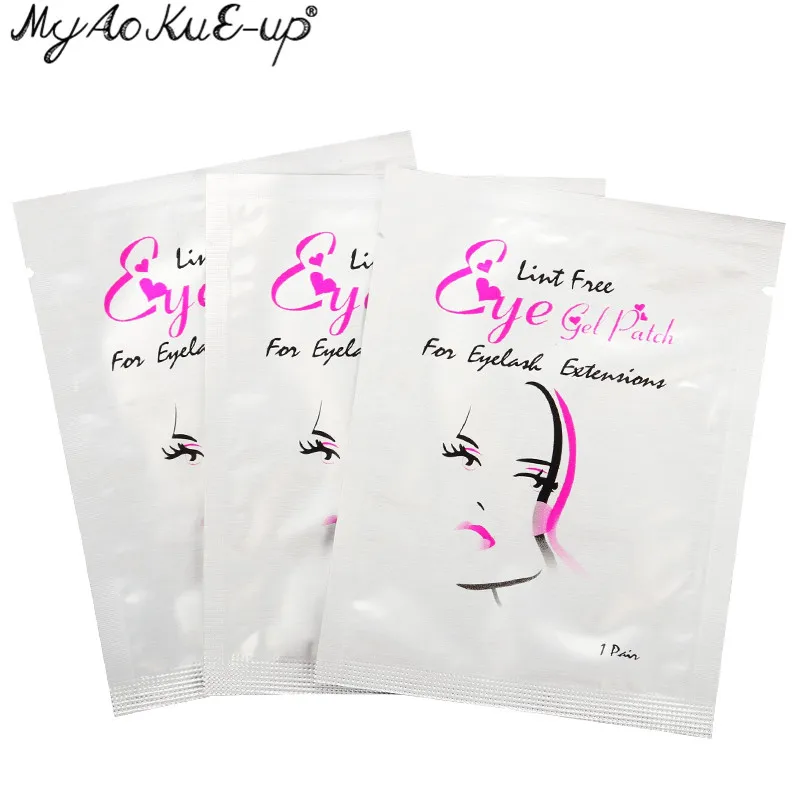 Thin section 50pairs Eyelash Extension Planting Grafted Eyelashes Affixed Collagen Eye Mask Smooth Lint Isolation Pads