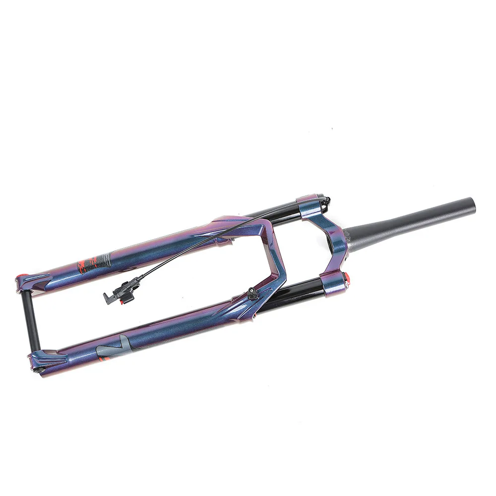 Вилка для горного велосипеда через ось 15*100 мм пневматическая подвеска с