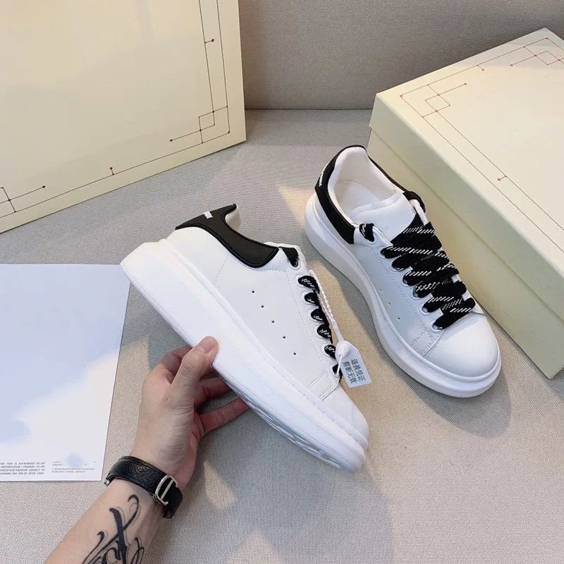

2021 new silk glue tail shoes women's muffin thick bottom fashion comfortable couple sports shoes fashion men's and women's