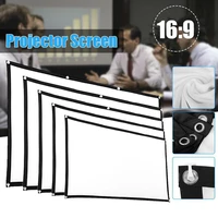 practical 60 150 inch projector screen cloth hd foldable anti crease proyectores projection screen film screen for home theater