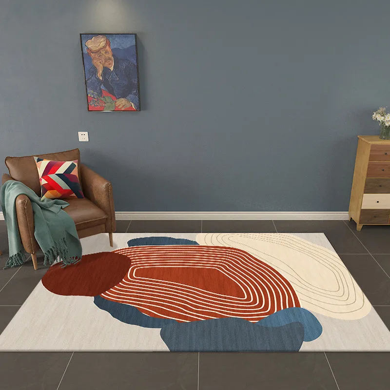 

Современное минималистичное прикроватное одеяло, ковер для гостиной, креативные напольные ковровые покрытия, скандинавский диван, ковер д...