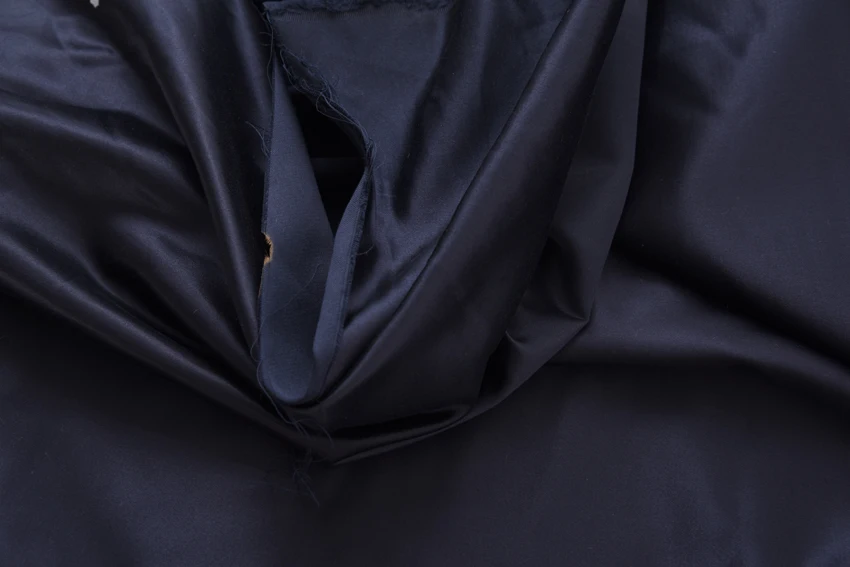 Шелк хлопок сатин ветровка темно-синий 1 14 М широкий | Дом и сад