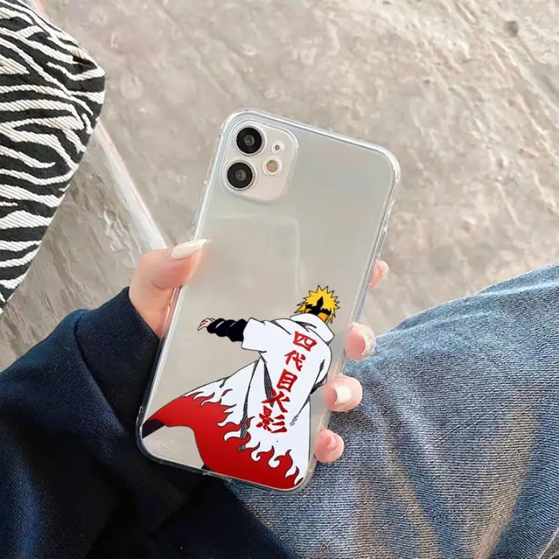 

Naruto anime fashion cool Phone Case Transparent for iPhone 11 12 mini pro XS MAX 8 7 6 6S Plus X 5S SE 2020 XR