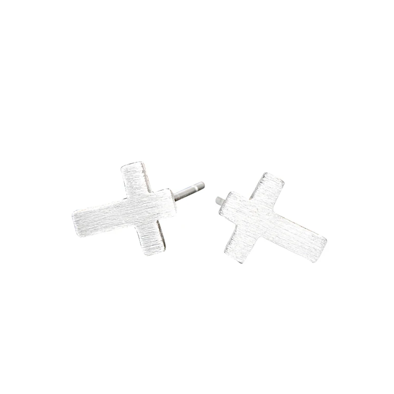 925 пробы серебряные серьги в виде креста индивидуальный подарок для девушек
