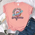 Пончик волнуюсь Kawaii; Одежда с принтом в стиле хип-хоп свободные футболки в винтажном стиле, летние футболки для мальчиков; Летняя, модная, свободная, творчество, свитшоты