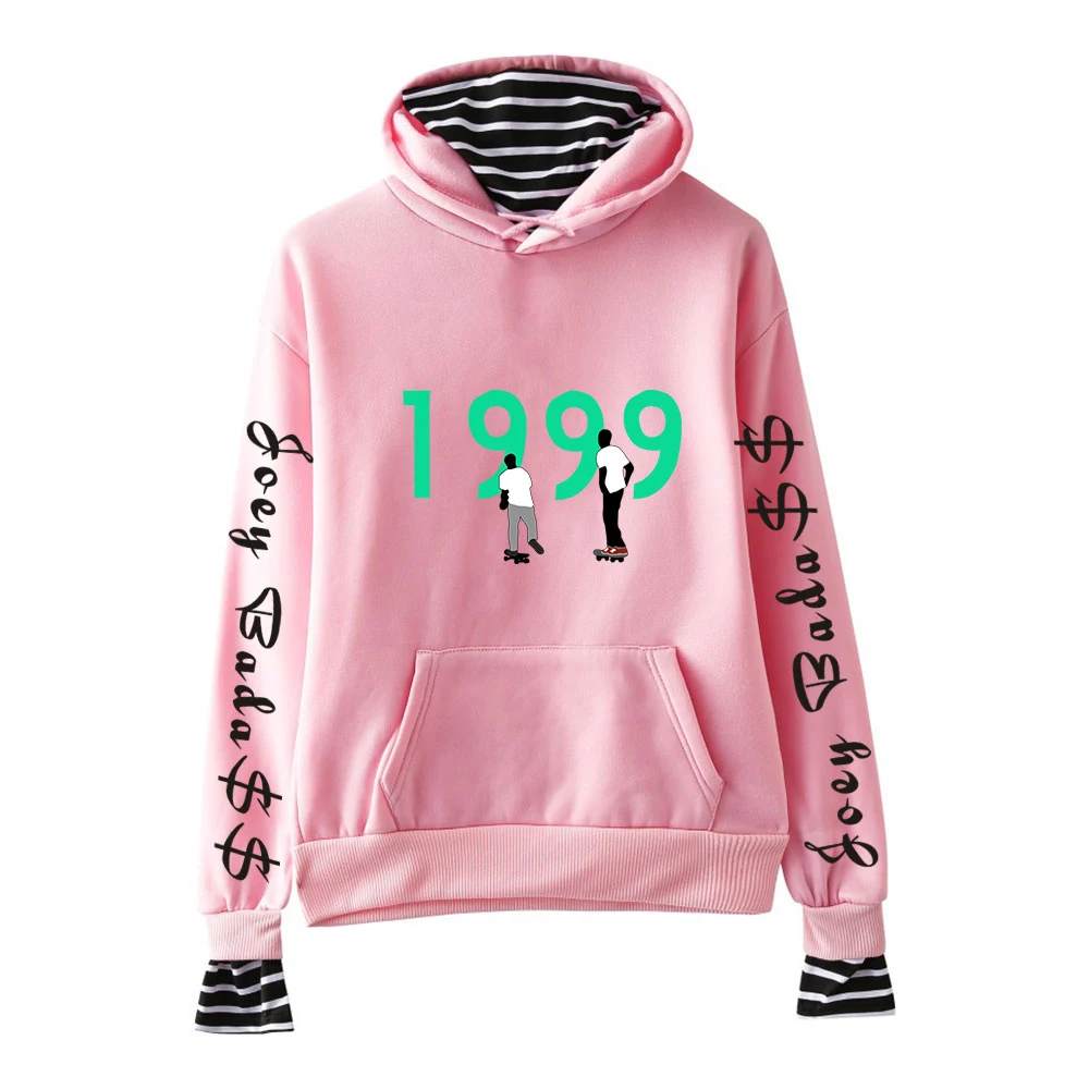

Joey Badass Hoodie Female Fake Two Piece Women's Hoodie Long Sleeve Sweatshirt Harajuku American Rapper Clothes