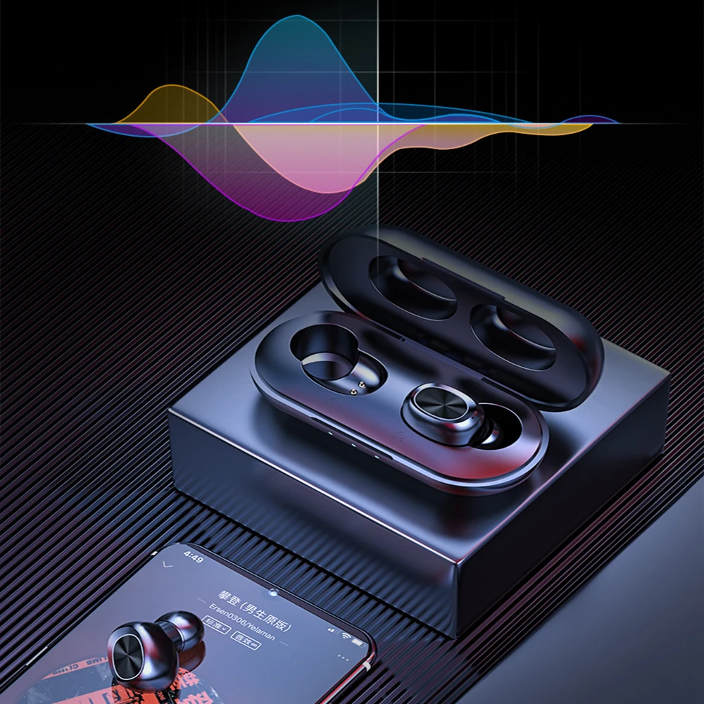 xiaomi tws bluetooth wireless earphone 5 0 touch control earbuds waterproof 9d stereo music headset 300mah power bank free global shipping