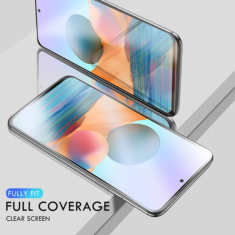 Gel 3D Protective Film For Redmi Note 10 9 5 8 Pro 7 9S Glossy Screen Protector For Xiaomi redmi 9T 9 5 Plus 10 8 Hydrogel Film