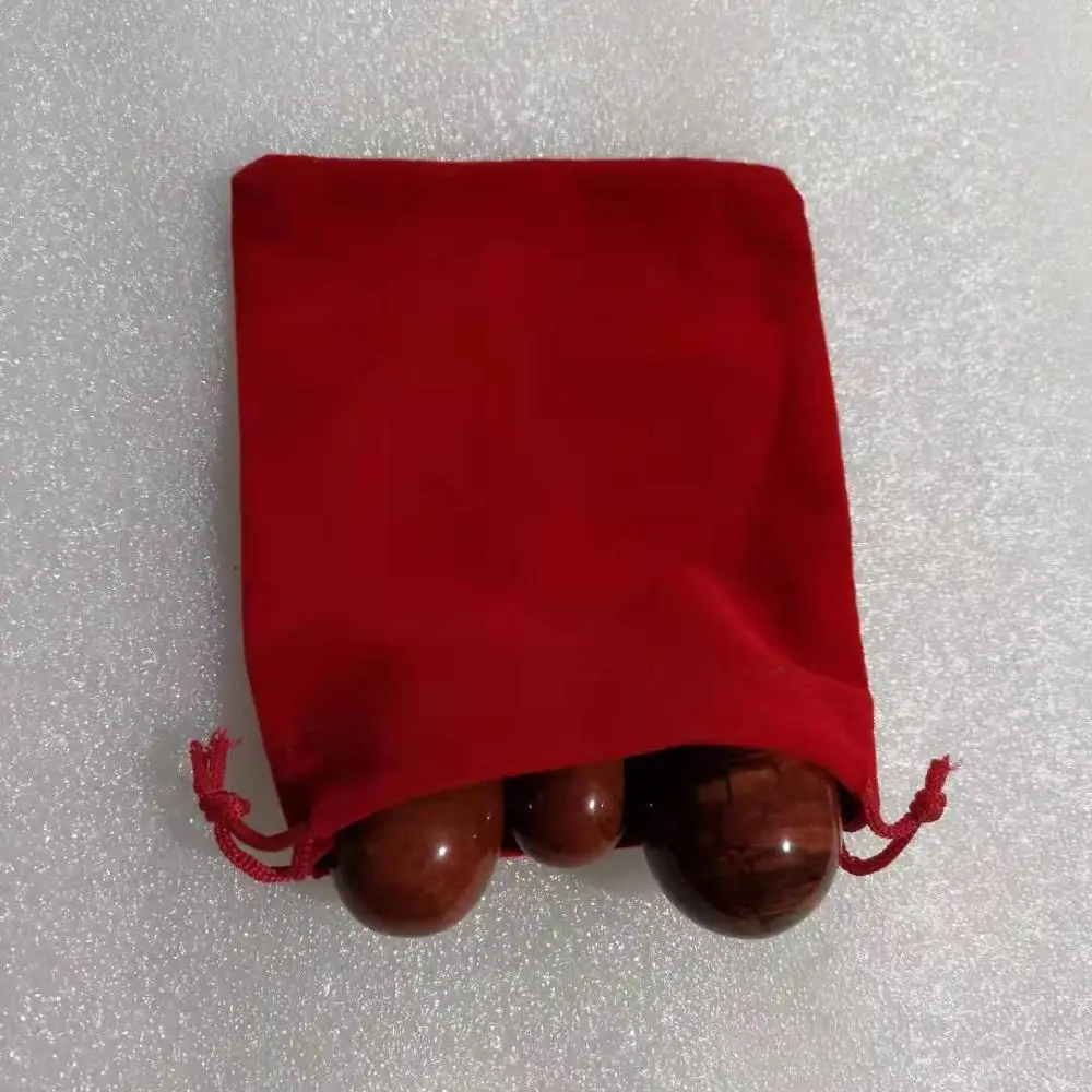 Undrilled Natural Red Jasper Yoni Egg Massage Stone for Women Kegel Exercise Narrowing Vaginal Muscle with free velvet bags | Красота и