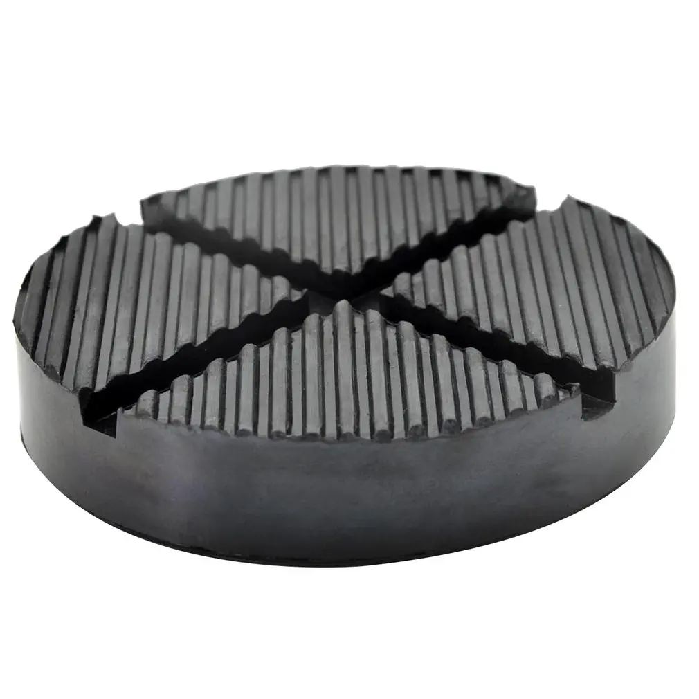 

Car Lift Jack Stand Pads Black Rubber Slotted Floor Pad Frame Rail Adapte Auto SUV Van Pickup Lift Rubbers Jack Pads