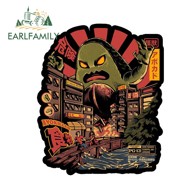 EARLFAMILY 13 см x 10 8 мультяшный автомобиль искусственный авокадо монстр японская