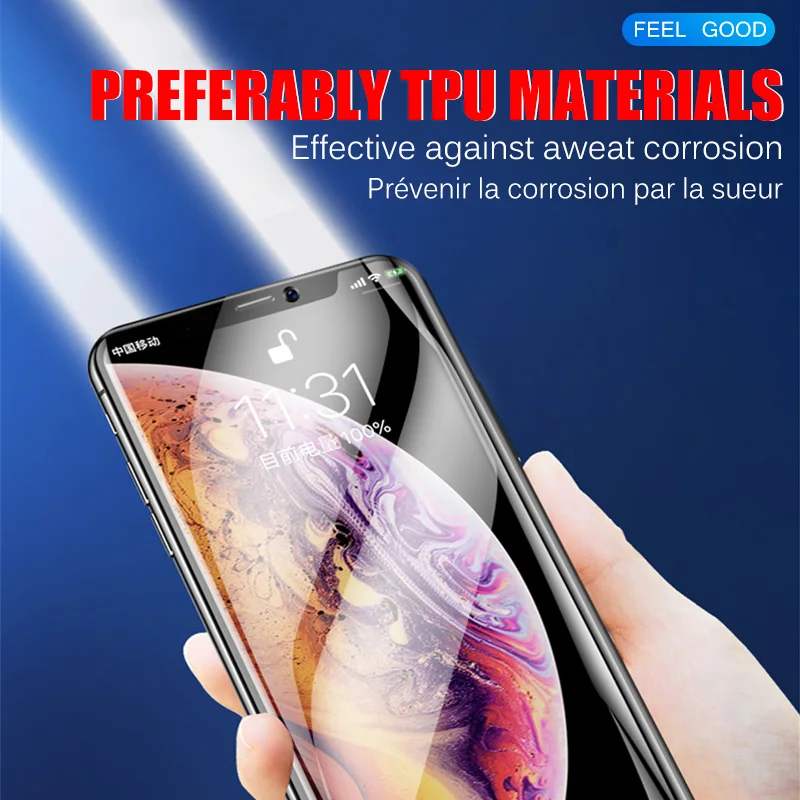 20D полное покрытие изогнутая Гидрогелевая пленка для iPhone XR X XS 11 Pro MAX Защита экрана для iPhone 6 6s 7 8 Plus мягкая пленка не стекло
