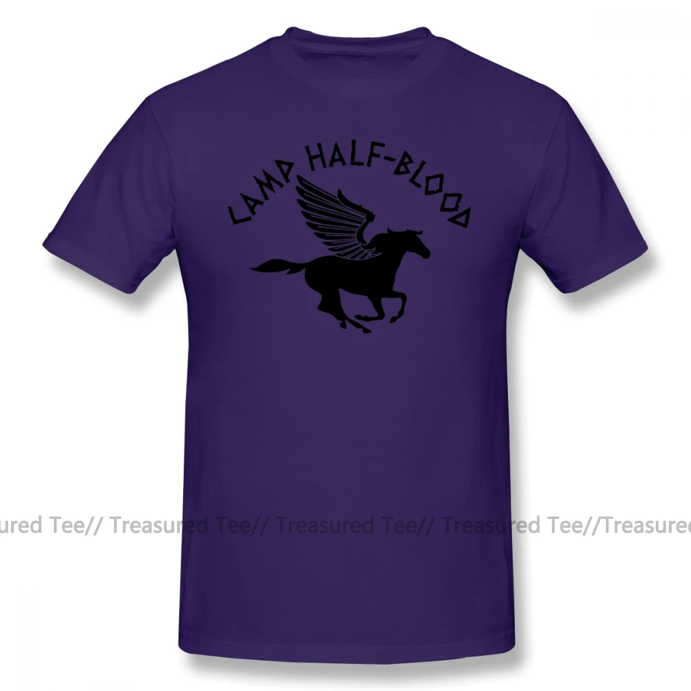 Перси Джексон Футболка Camp Half Blood Футболка мужская летняя футболка забавная 4xl 100 хлопок короткий рукав принт футболка - Цвет: Purple