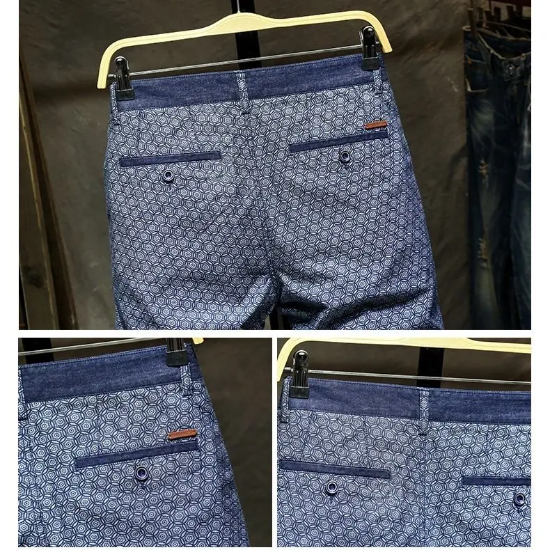 Мужские классические джинсовые шорты коллекция 2020 года мужские эластичные