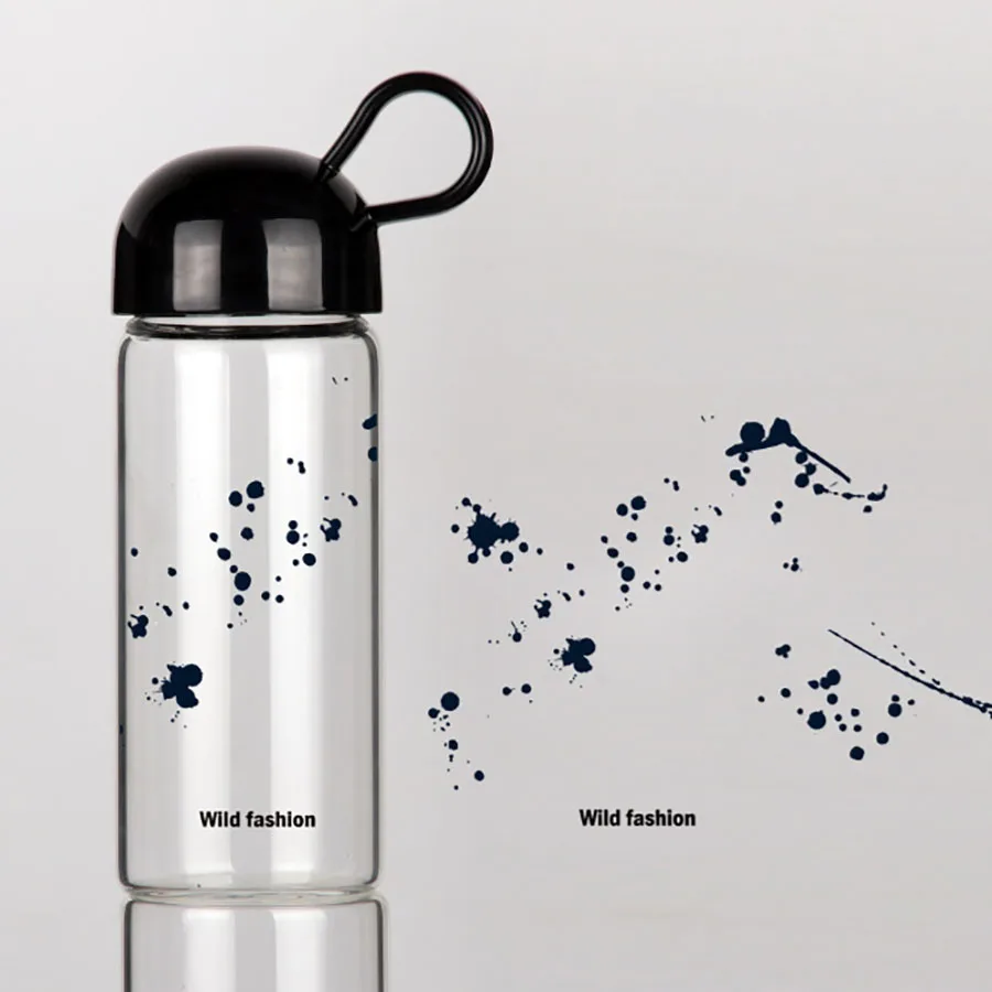 Корейская стеклянная бутылка для воды прозрачная Милая мини-бутылка студенток