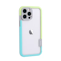 color bumper case for iphone 13 pro max mini phone case color bumper border soft tpu pc water resistant back cover phnoe coque