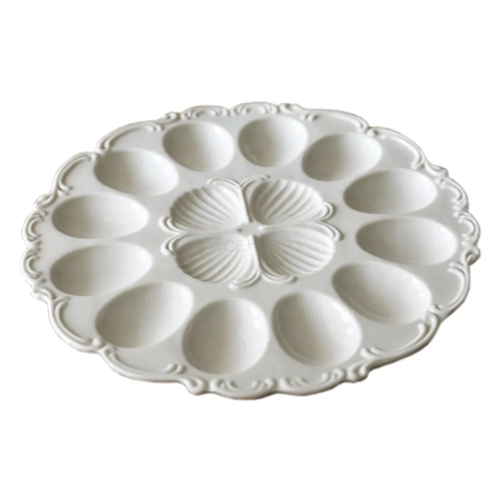 Фарфоровый держатель для яиц 1 шт. керамические тарелки миски хранения яиц|Блюдца