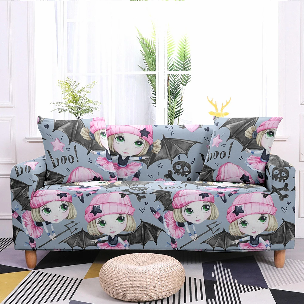 Эластичный чехол для дивана милый растягивающийся L-образной формы кресла в