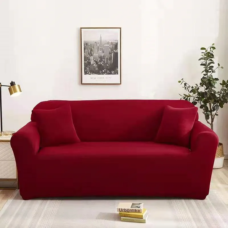 

Solid Color Sofa Covers for Living Room Modern Elastic Spandex Slipcovers Couch Cover Chair Protector 1/2/3/4 Seater