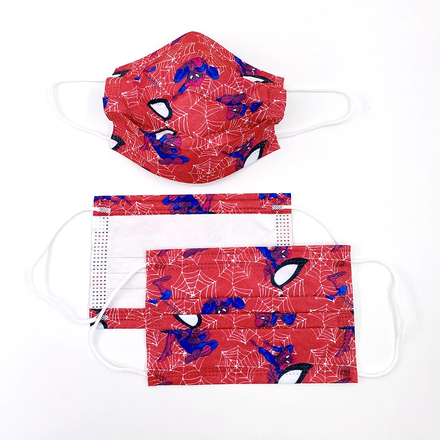 Одноразовые Детские маски для лица от пыли трехслойные фильтрующие из