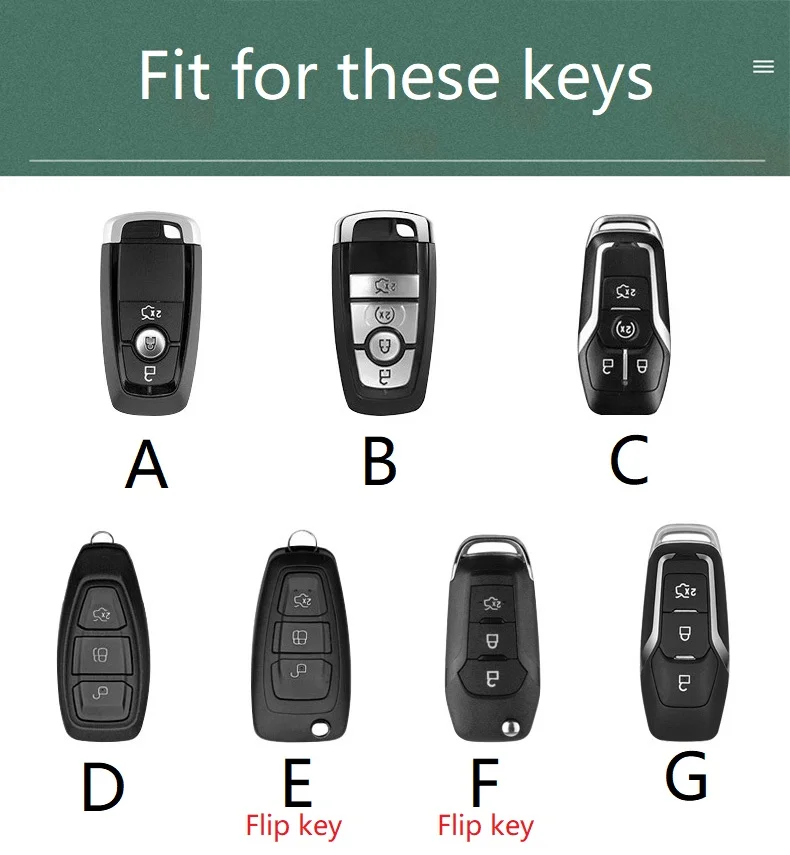 Кожаный чехол для ключа автомобиля Ford Fiesta Focus 23 MK2 MK3 Mondeo MK4 Ecosport Kuga Escape Ranger Explorer Taurus