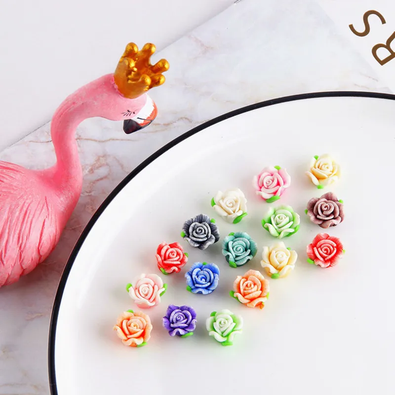 DIY handwork accessories fresh Hyun small flower soft pottery patch earrings material 10 | Украшения и аксессуары