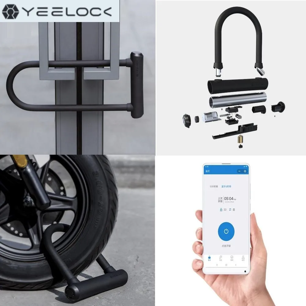 

Смарт-замок YouPin с U-образным замком, замок для раздвижных дверей, велосипедов, автомобилей, мотоциклов, дистанционное управление через прило...