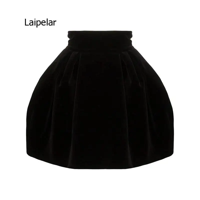 

Ruched Skirt for Female Casual High Waist Autumn Elegant A-Line Women's Skirts Fashion Clothing 2021 Tide