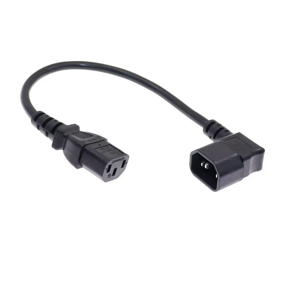 Прямоугольный Удлинительный кабель IEC 320 C14 Male C13 Female для PDU питания 0 3 м