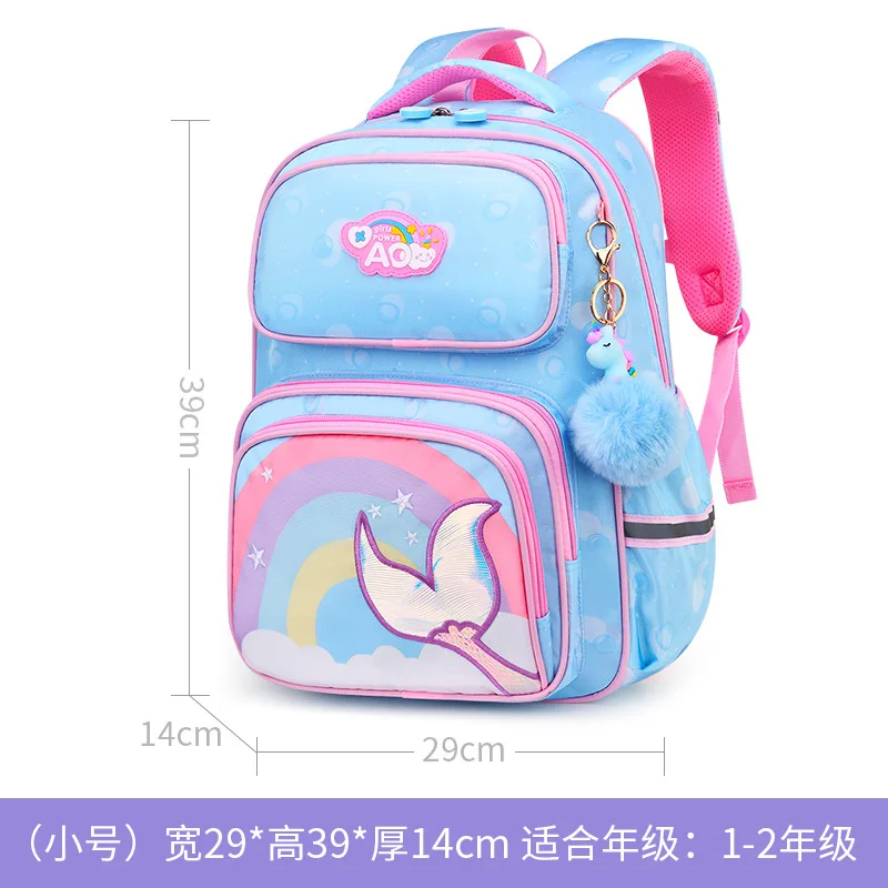 Водонепроницаемые школьные ранцы для девочек, ортопедические детские рюкзаки для учебников, портфели для начальной школы принцессы