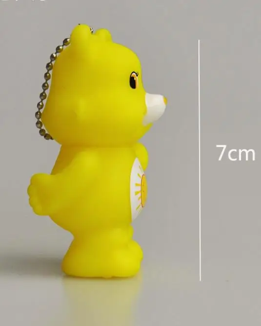 

1pcs Disney choose rainbow bear mini bears love bear pvc model toy furnishing articles micro landscape cake decoration for dolls