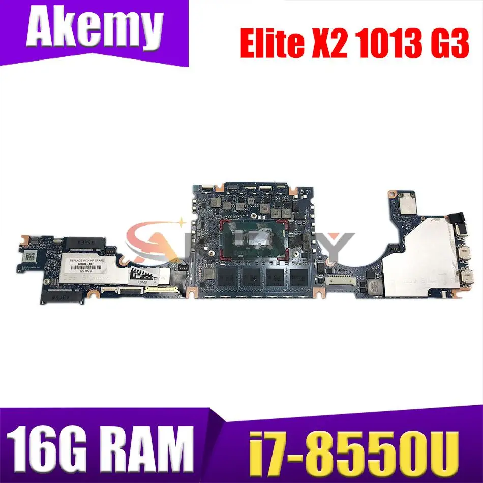 

L33481-601 L33481-001 For HP ELITE X2 1013 G3 laptop motherboard DA0D99MBAZ0 notebook mainboard with i7-8550U 16GB tested