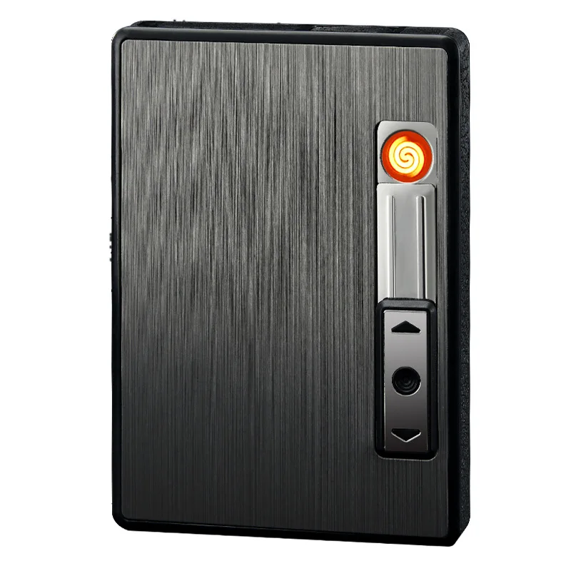 100 шт./лот креативная ветрозащитная Автоматическая Зажигалка для сигарет USB