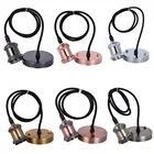 Лидер продаж, винтажный держатель лампы cupper E26 E27, подвесной светильник в стиле ретро, патрон лампы с винтовым цоколем, 6 цветов