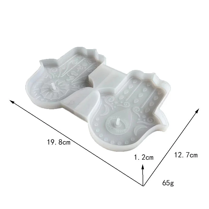 

1PC 2-even Lucky Hand Modeling Epoxy Resin Silicone Mold Coaster Hanging Accessories Mold Jewelry Tool