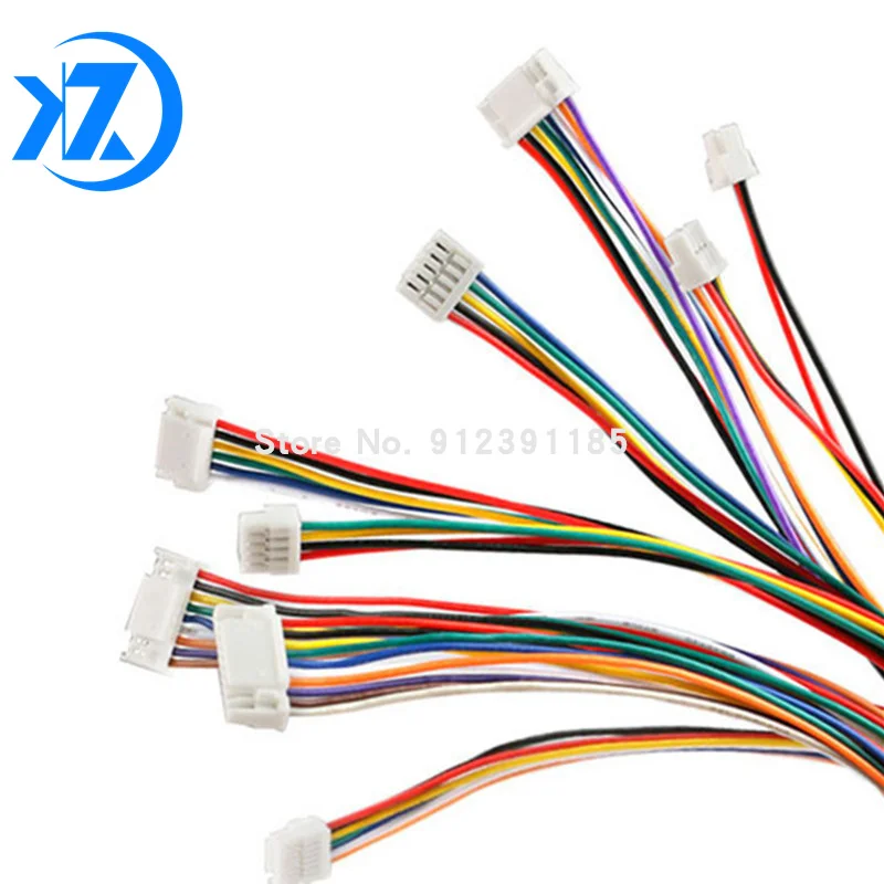 

10Pcs Micro JST GH 1.25 2P 3P 4P 5P 6P PIN Male Female Connector With Wire 15cm Cable 150mm GH1.25 Single Double Connector 28AWG