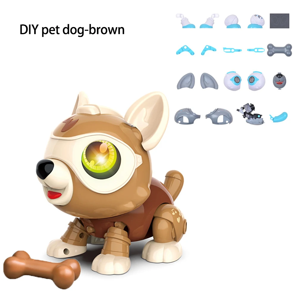 Робот-Собака Игрушка Робот щенок игрушки Забавный Прекрасный индукционный робот