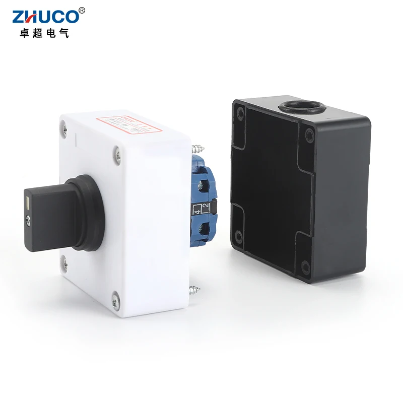 ZHUCO SZW26/LW26-20 ON-OFF-ON 102 20A 660V 1-полюсный переключатель поворотной кулачковой переключатель с водонепроницаемой и пыленепроницаемой герметичной коробкой
