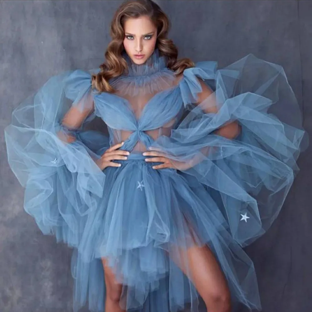 Шикарное короткое платье с орхидеей оборками лошадью драпировкой сексуальное