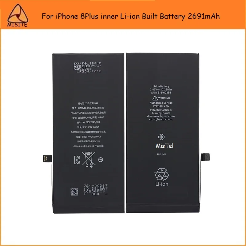 1 шт. новая протестированная батарея для телефона для iPhone 11 Pro Max XSM XR XS X Ten 8 8Plus 8G Внутренняя литий-ионная Встроенная задняя крышка корпуса батареи