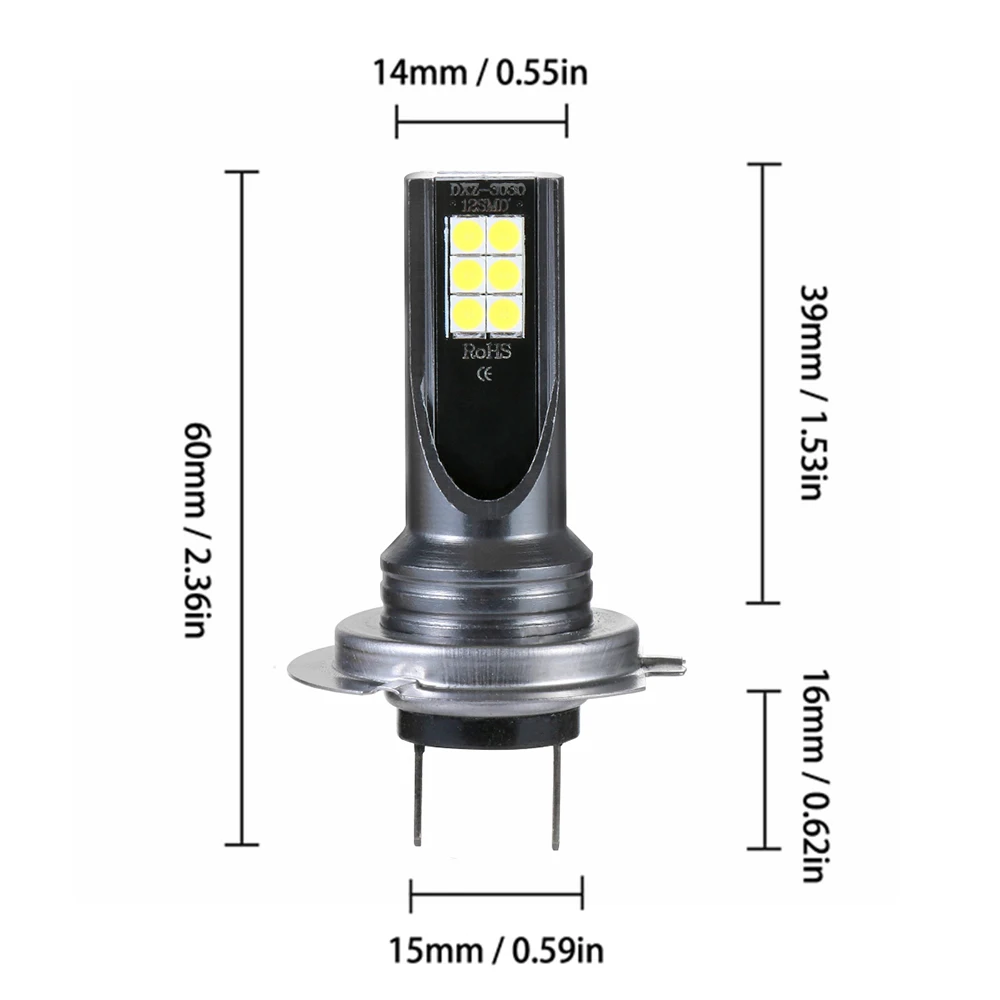 Светодиодсветодиодный лампы 2 шт./компл. H7 12 В 6000 К 110 лм|Передние LED-фары для авто| |