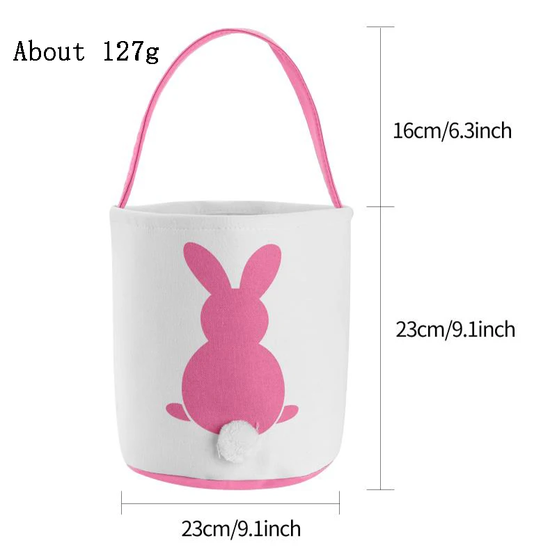 51 стиль пасхальное ведро холщовое хлопковое искусство с пушистыми хвостами
