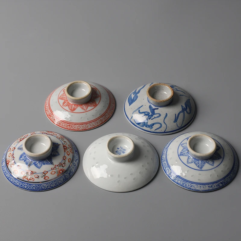 Фарфоровый чайный сервиз Jingdezhen классический изысканный набор белого и голубого