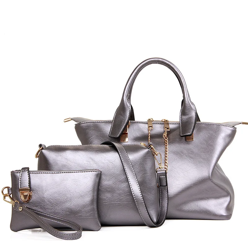 

Hot selling composite bag set of 3 stylish PU leather women luxury handbag fashion high quality crossbody bag shoulder bag