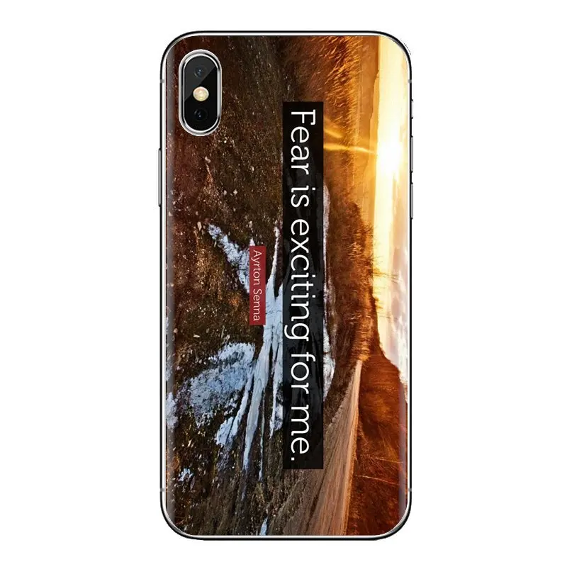 TPU Case For Huawei G7 G8 P7 P8 P9 Lite Honor 4C 5X 5C 6X Mate 7 8 9 Y3 Y5 Y6 II 2 Pro 2017 Ayrton Senna Drive Racing Star quote |