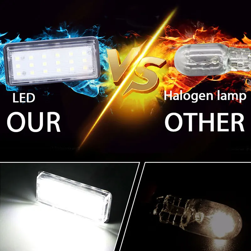 Hlxg безошибочный белый Автомобильный светодиодный светильник номерного знака